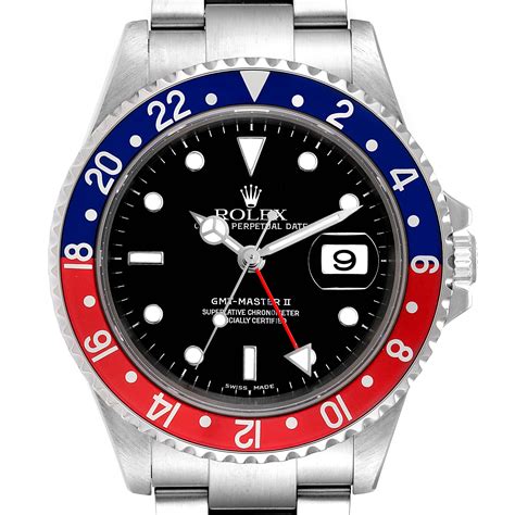 rolex watch red and blue.